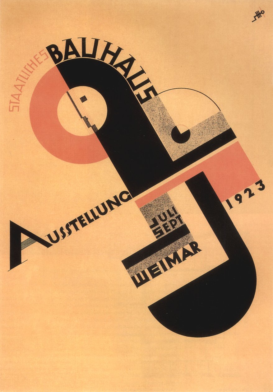 Výstava Bauhaus reklama ve Výmaru od Joost Schmidt