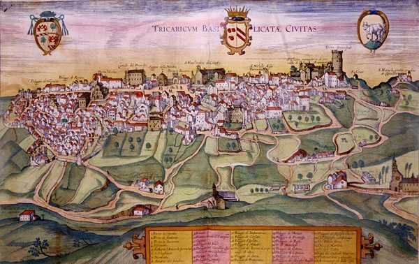 Mapa Tricarico, z 