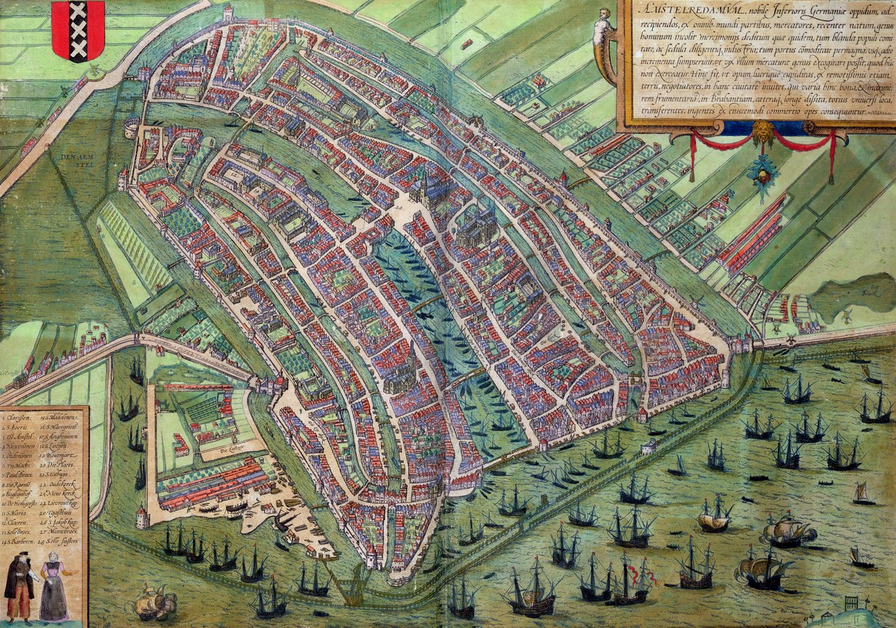 Mapa Amsterdamu, z 