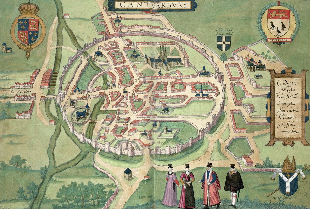 Mapa Canterbury, z 