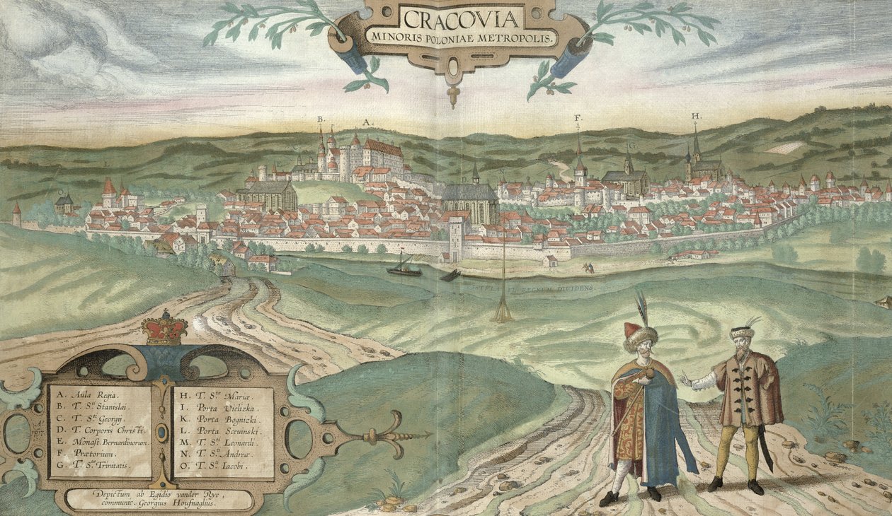 Mapa Krakova, z 
