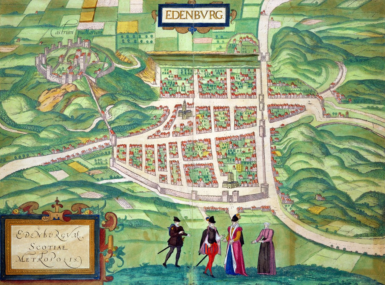 Mapa Edinburghu, z 