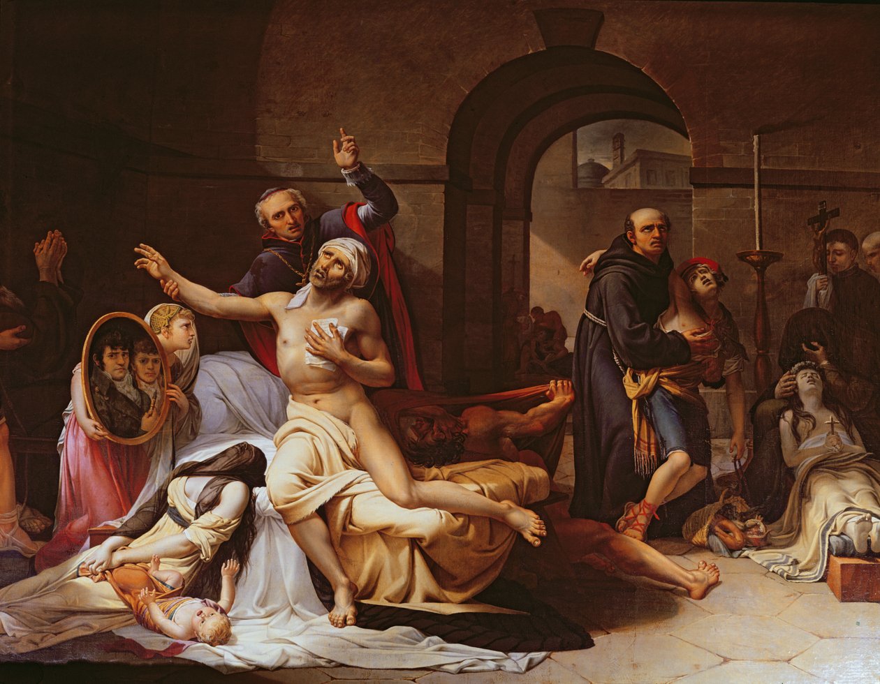 Epidemie žluté zimnice ve Valencii, kolem roku 1806 od José Aparicio