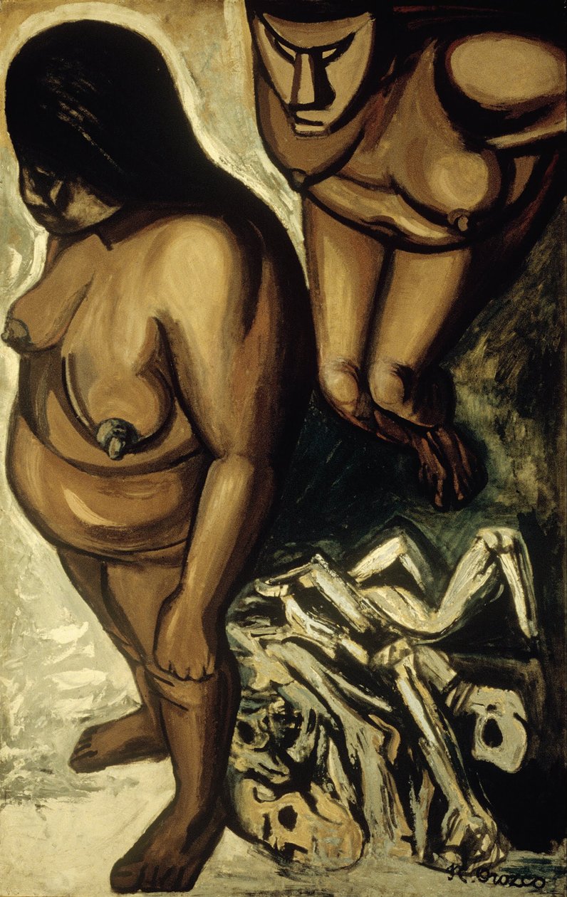 Indické ženy ze série Los teules od José Clemente Orozco