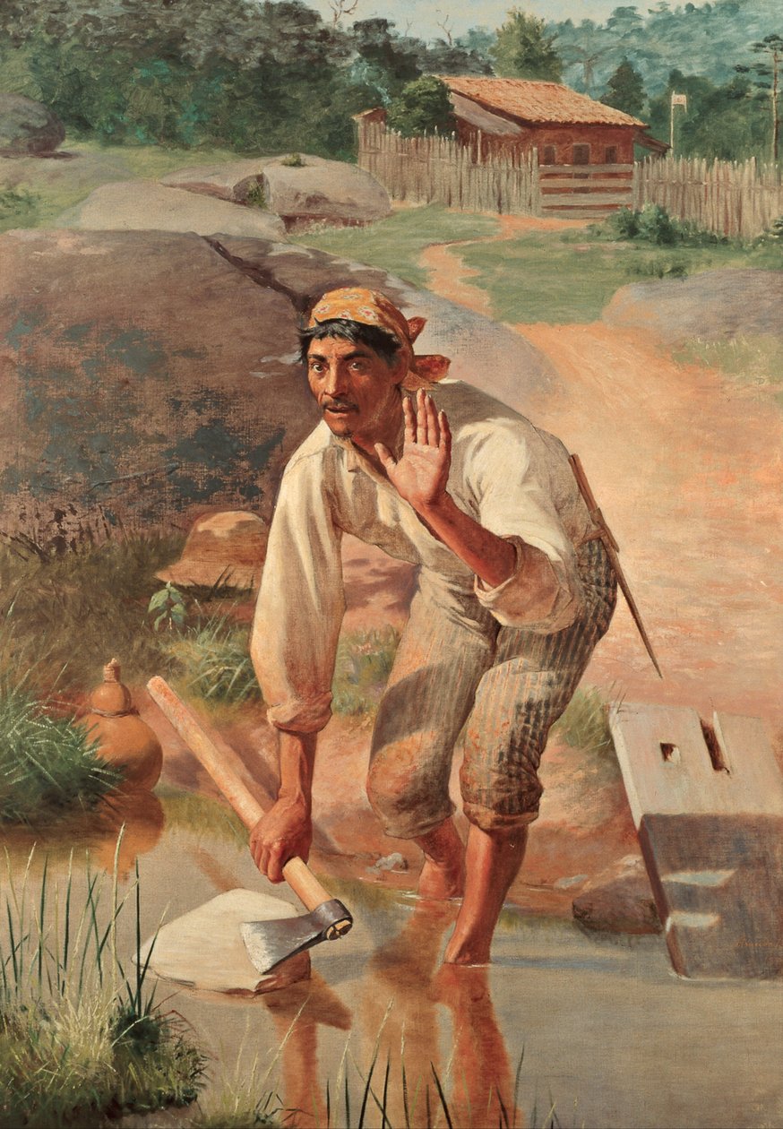 Přerušené svíjení od José Ferraz de Almeida Júnior