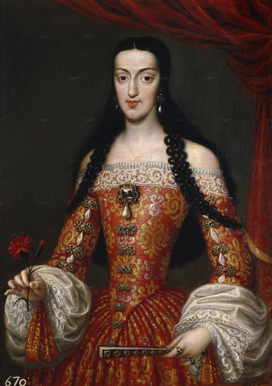Marie Louise z Orleansu, španělská královna od José García Hidalgo