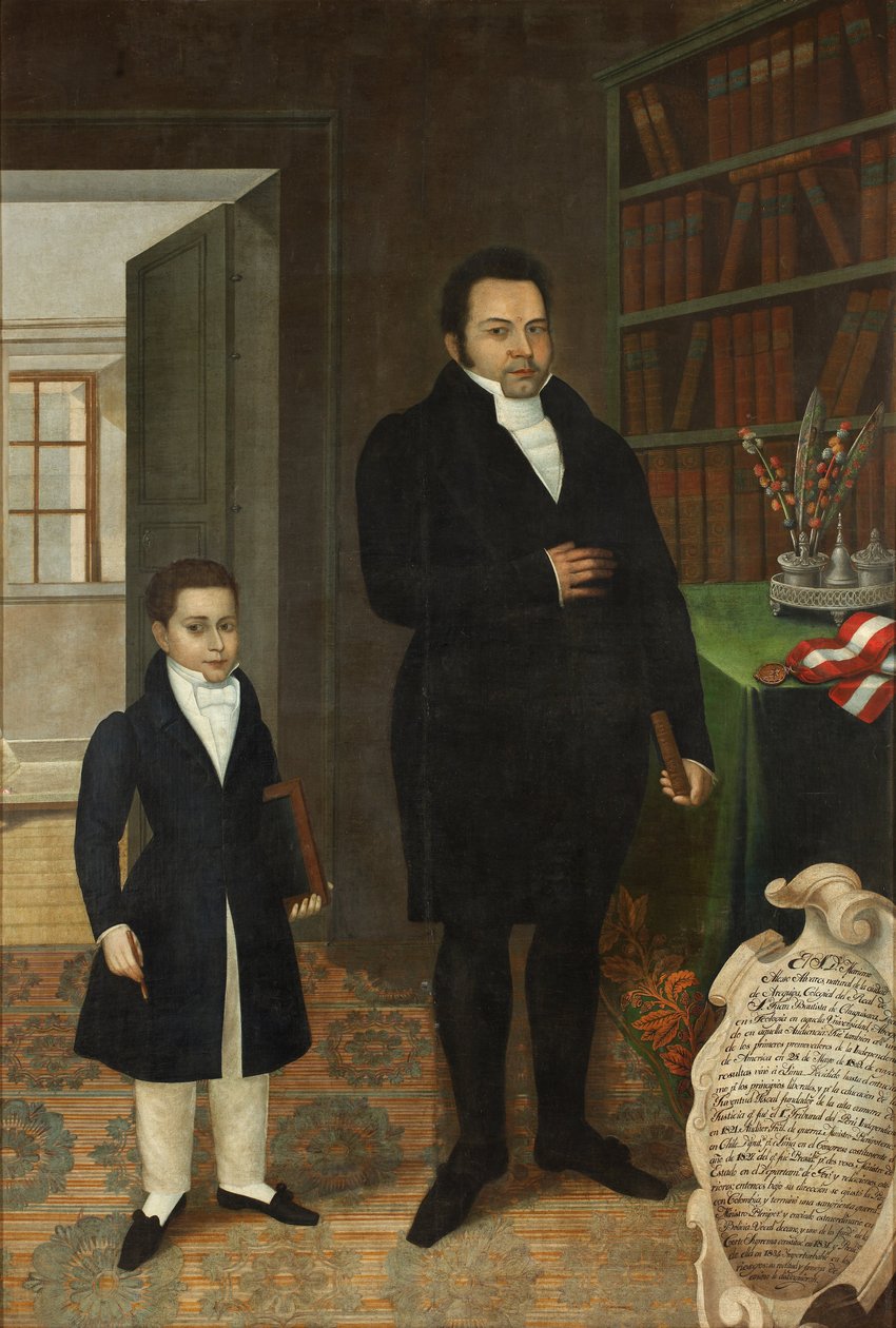 Mariano Alejo Álvarez a jeho syn od José Gil de Castro