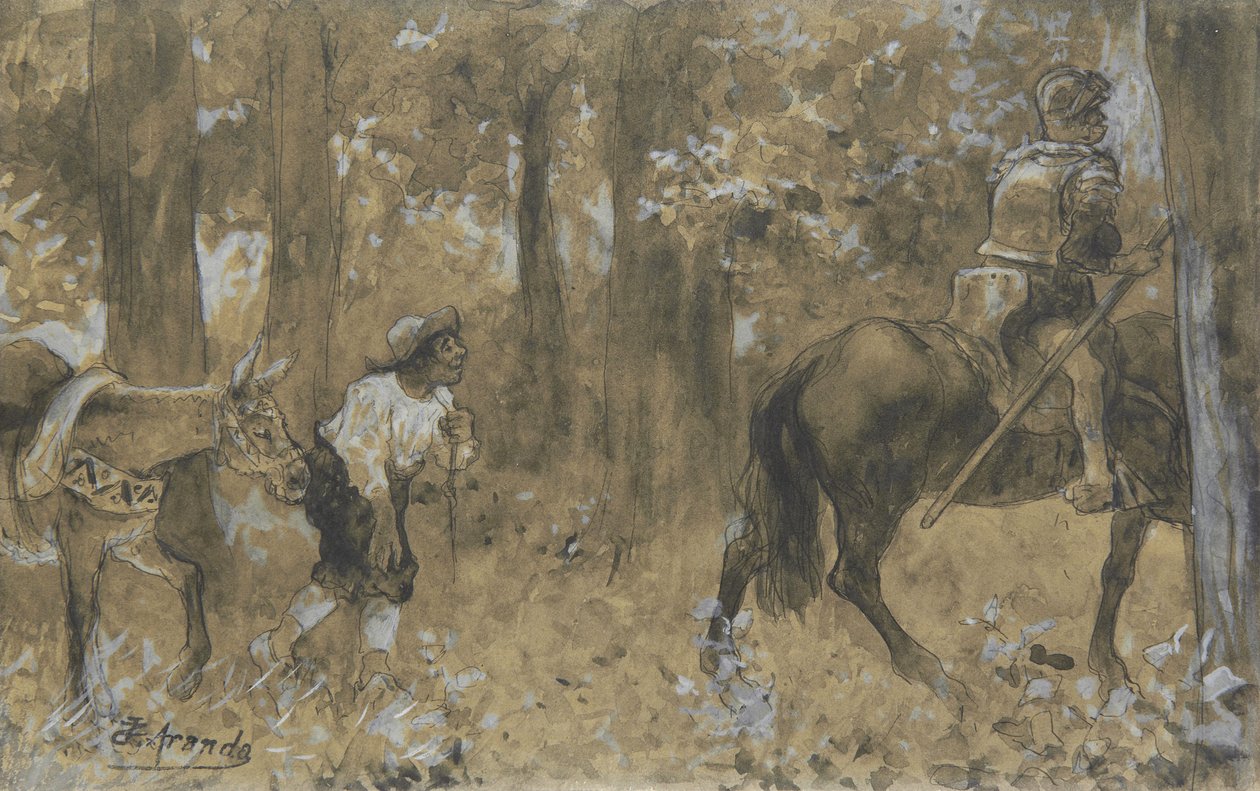 Don Quijote a Sancho Panza od José Jiménez Aranda
