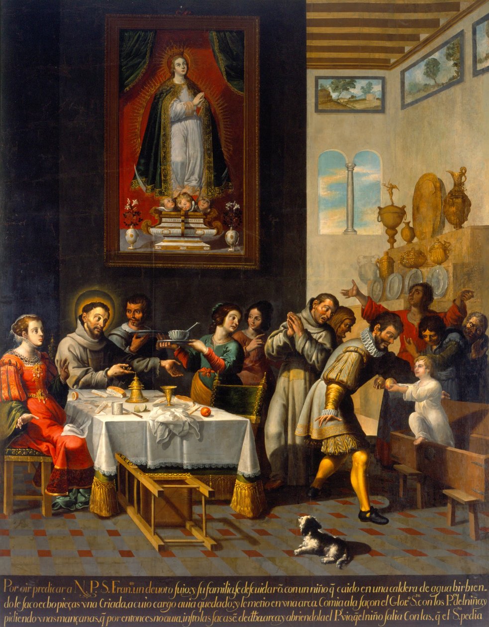Zázrak svatého Fruncíse z Assisi od José Juárez