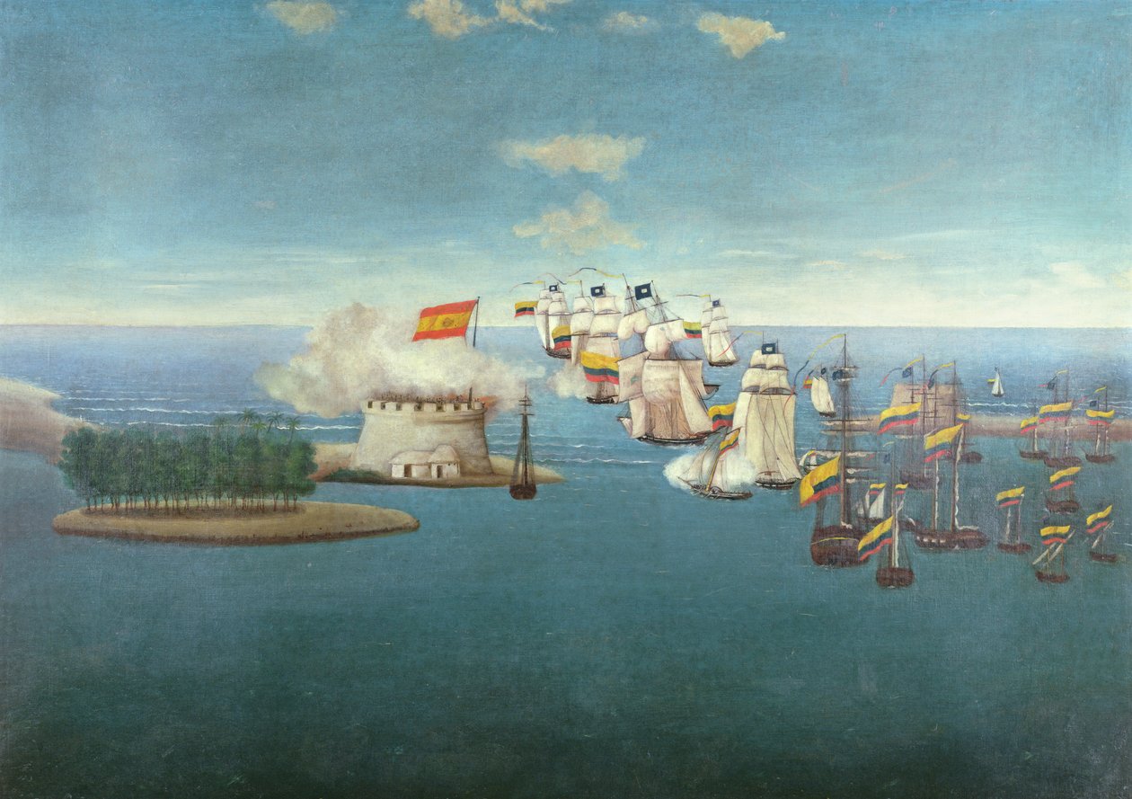 Bitva u Maracaiba 24. července 1823 od José María Espinosa Prieto