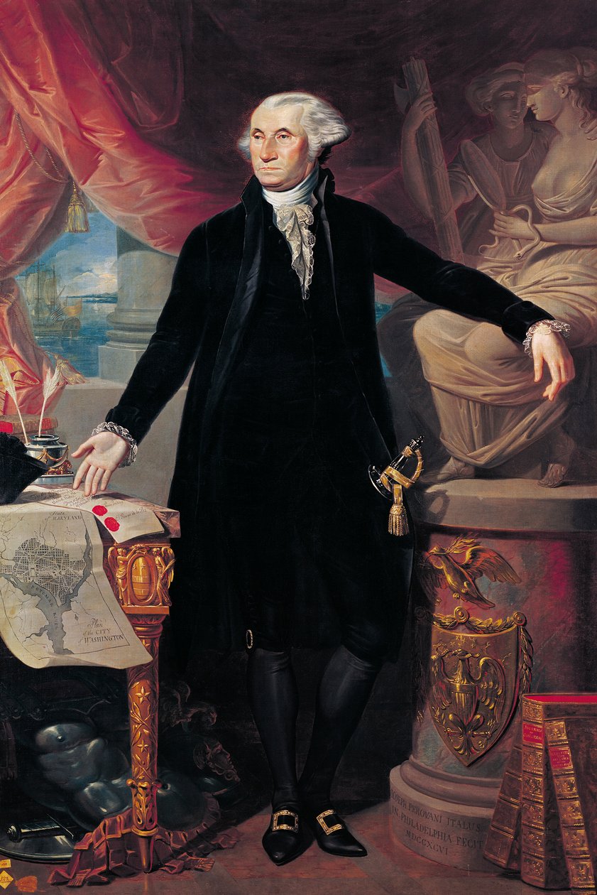 Portrét George Washingtona, 1796 od José Perovani