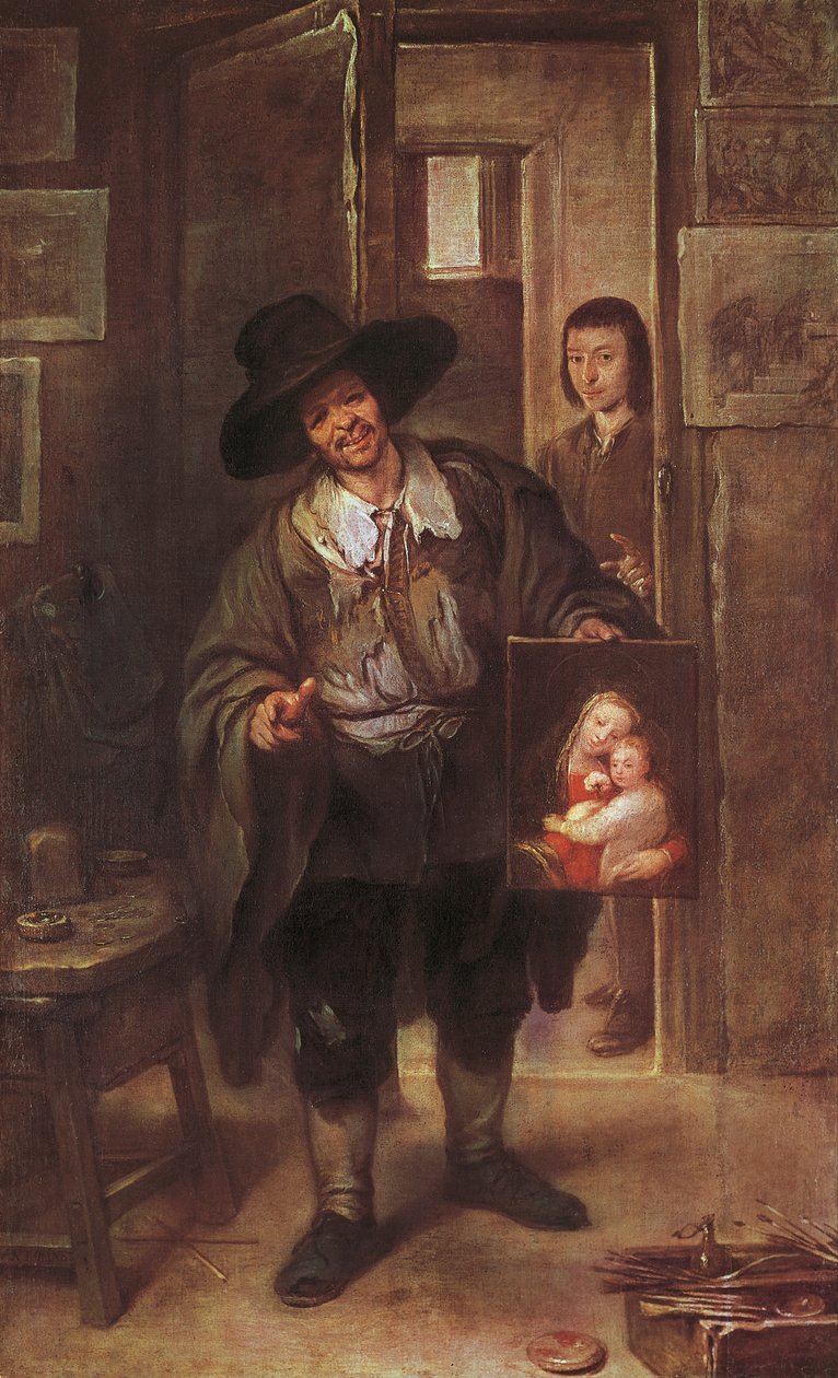 Studiová scéna, po roce 1670 (olej na plátně) od José Antolínez