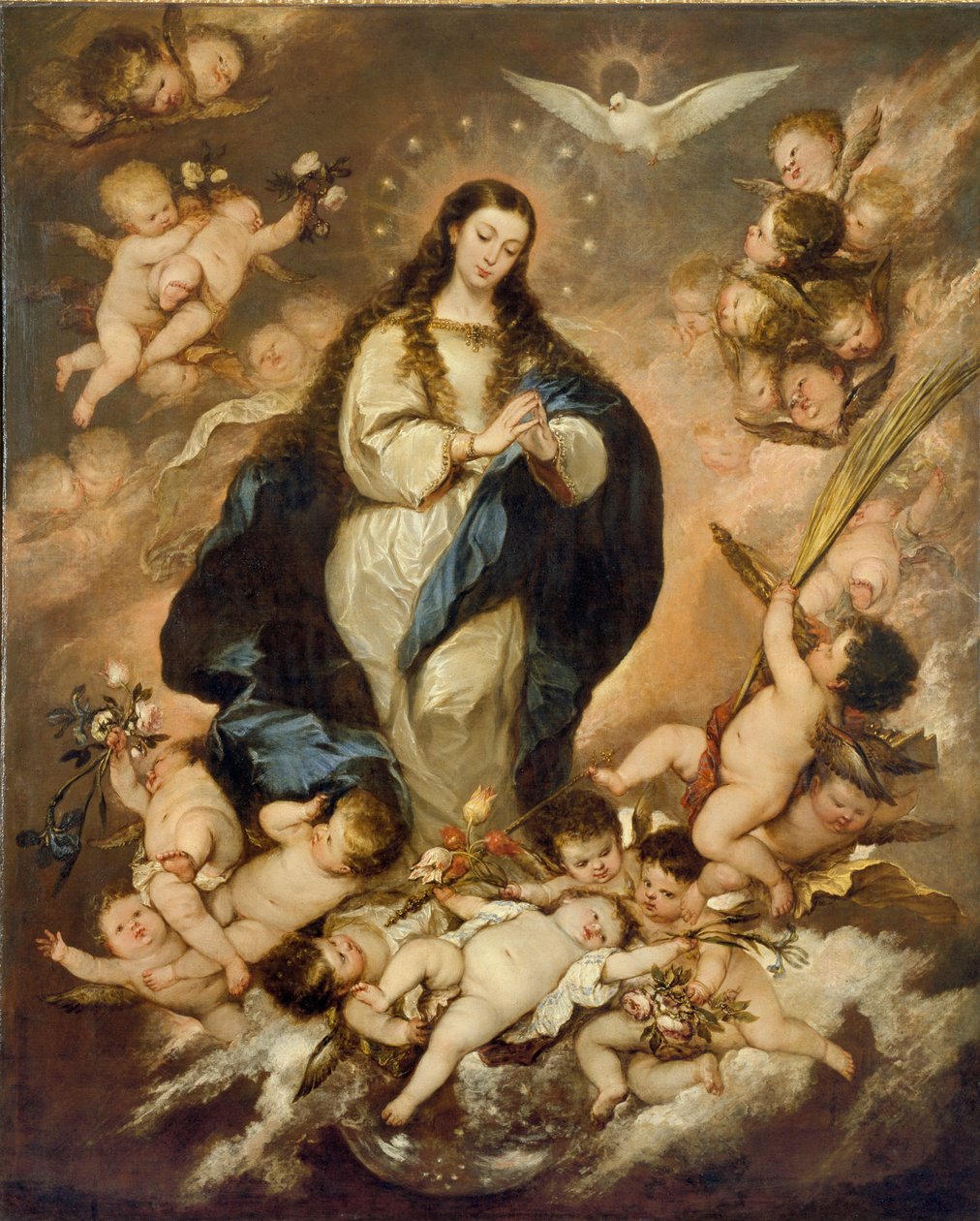 Neposkvrněné početí, pozdní 1660 od José Antolínez