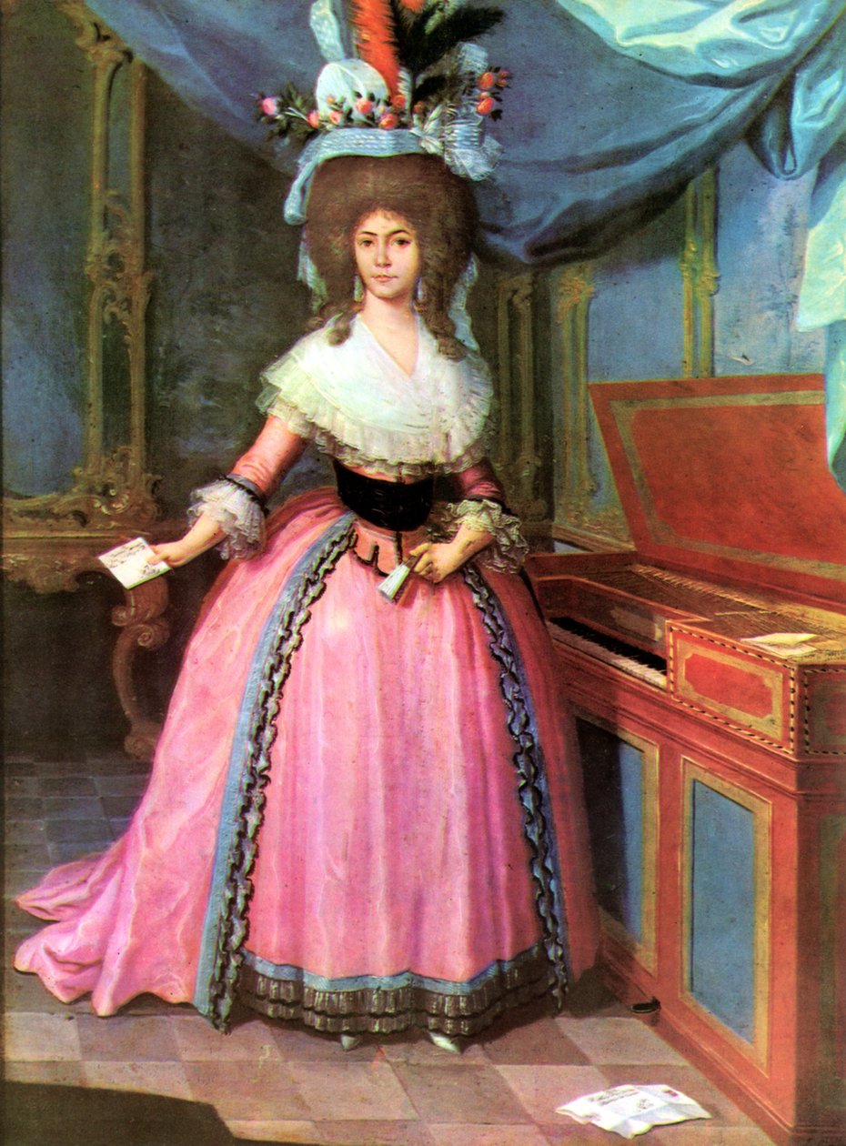 Španělsky: Doña Maria Dolores Martinez de Carvajal od José Campeche