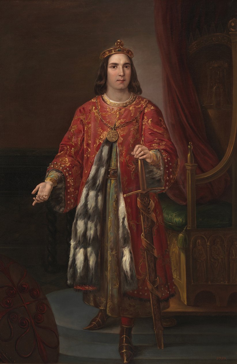 Kastilský král Sancho III, 1850 od José Castelaro y Perea