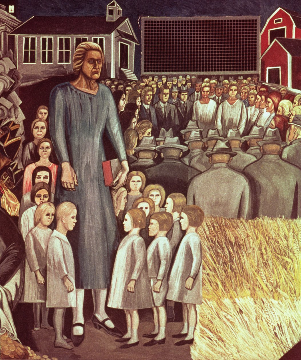Anglo-Amerika, z Eposu americké civilizace od José Clemente Orozco