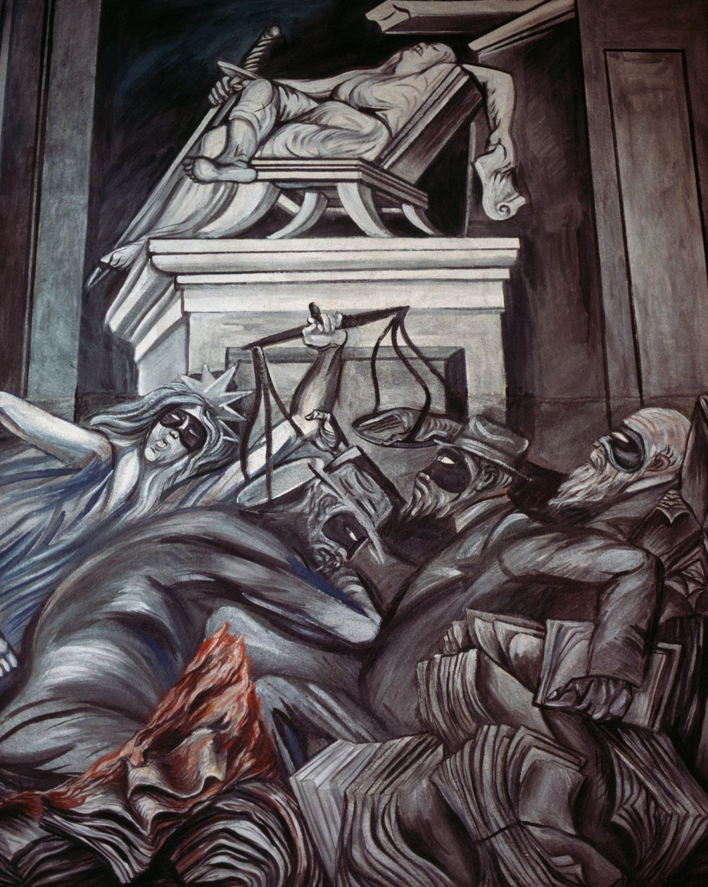 spravedlnost (detail) od José Clemente Orozco