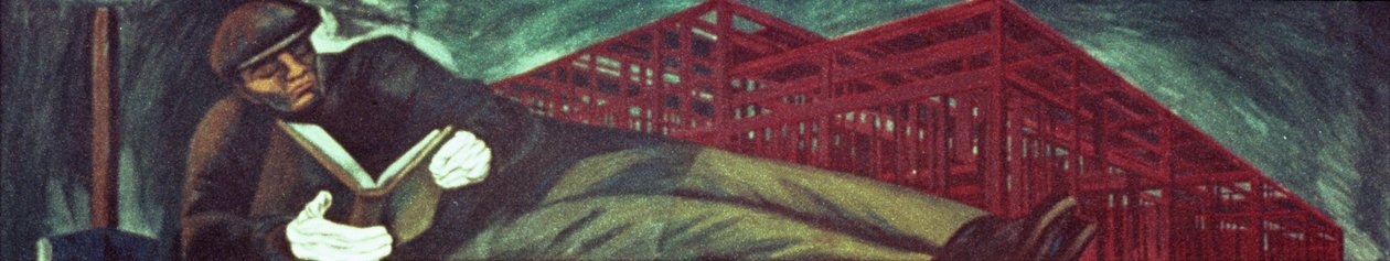 Moderní průmyslový muž III, z Eposu americké civilizace od José Clemente Orozco