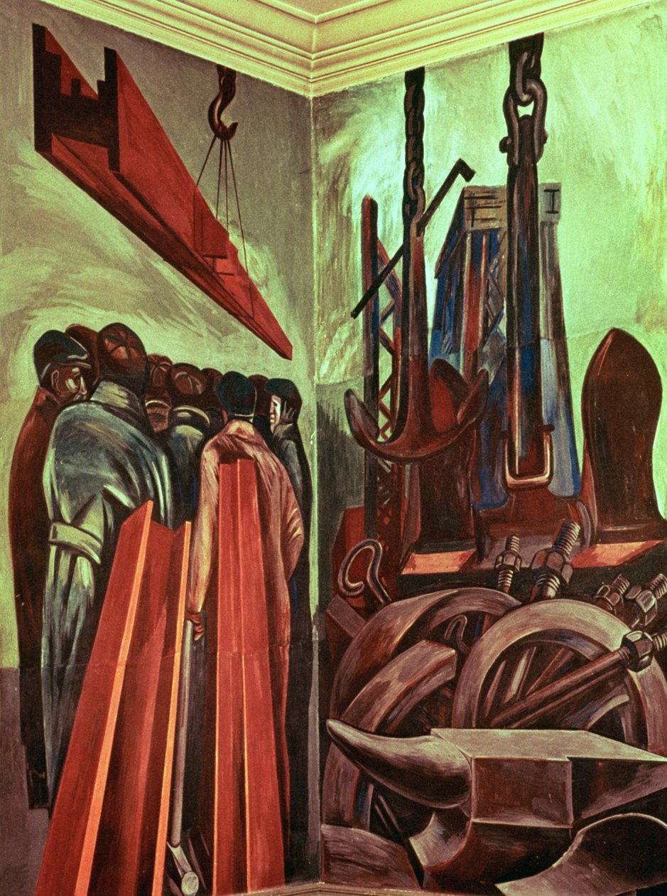 Moderní průmyslový muž II, z Eposu americké civilizace od José Clemente Orozco