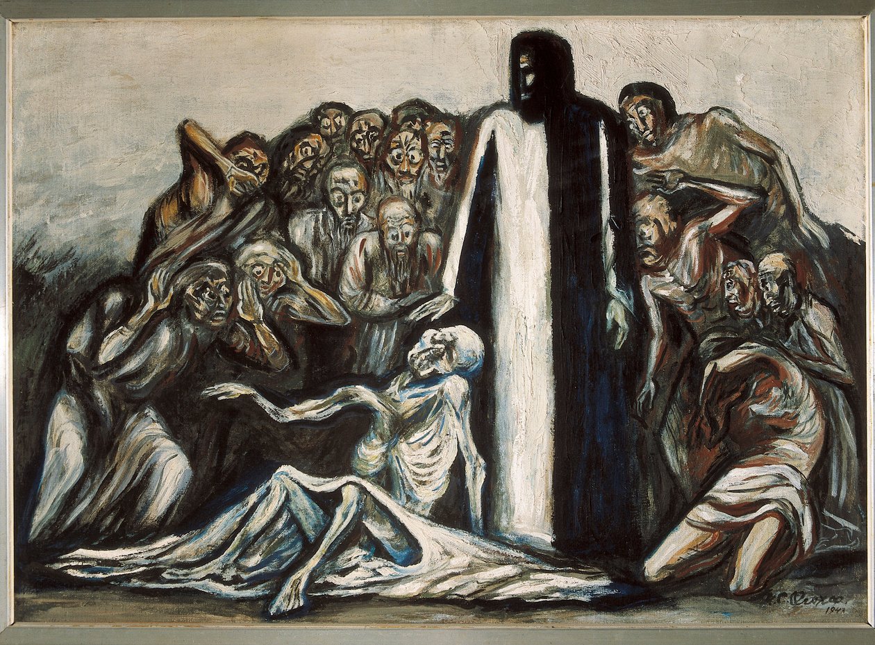 Vzkříšení Lazara od José Clemente Orozco