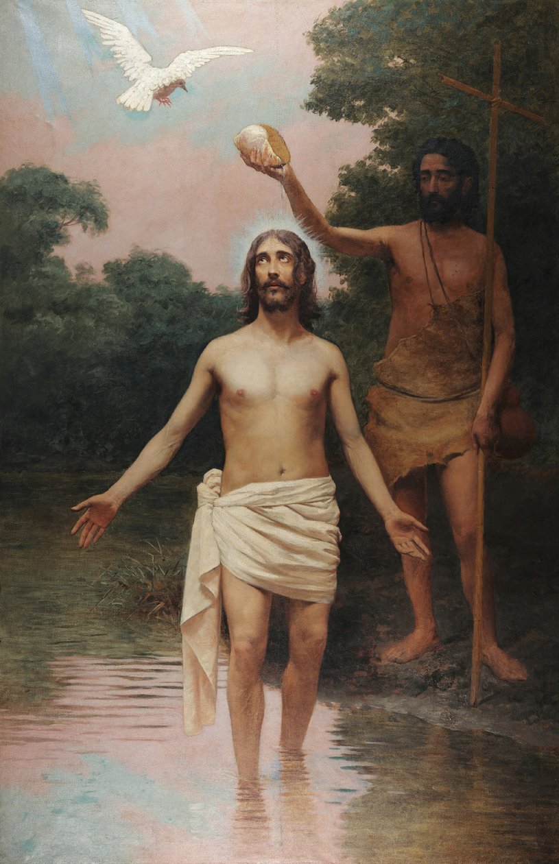 Kristův křest od José Ferraz de Almeida Júnior