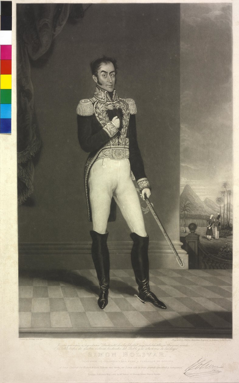 Simon Bolívar od José Gil de Castro