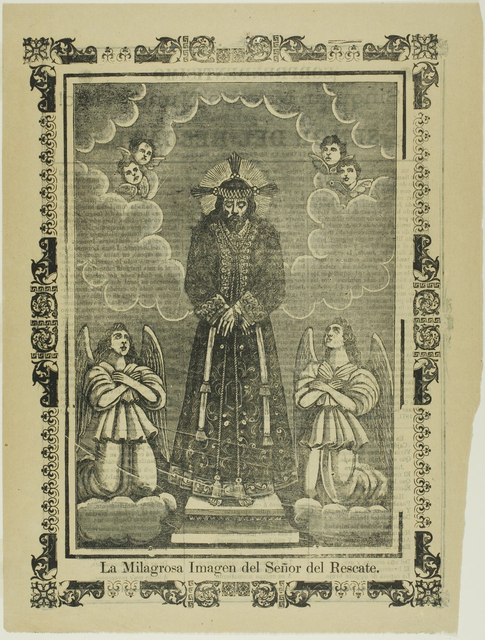 Zázračný obraz našeho Spasitele (The Miraculous Image of Our Savior) od José Guadalupe Posada