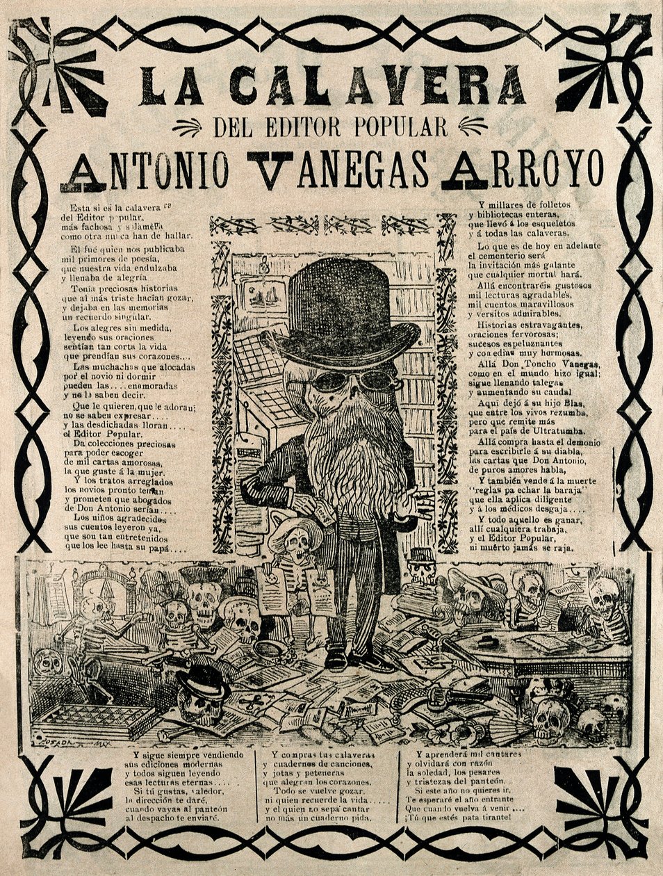 Populární rytina od Jose Guadalupe Posada od José Guadalupe Posada