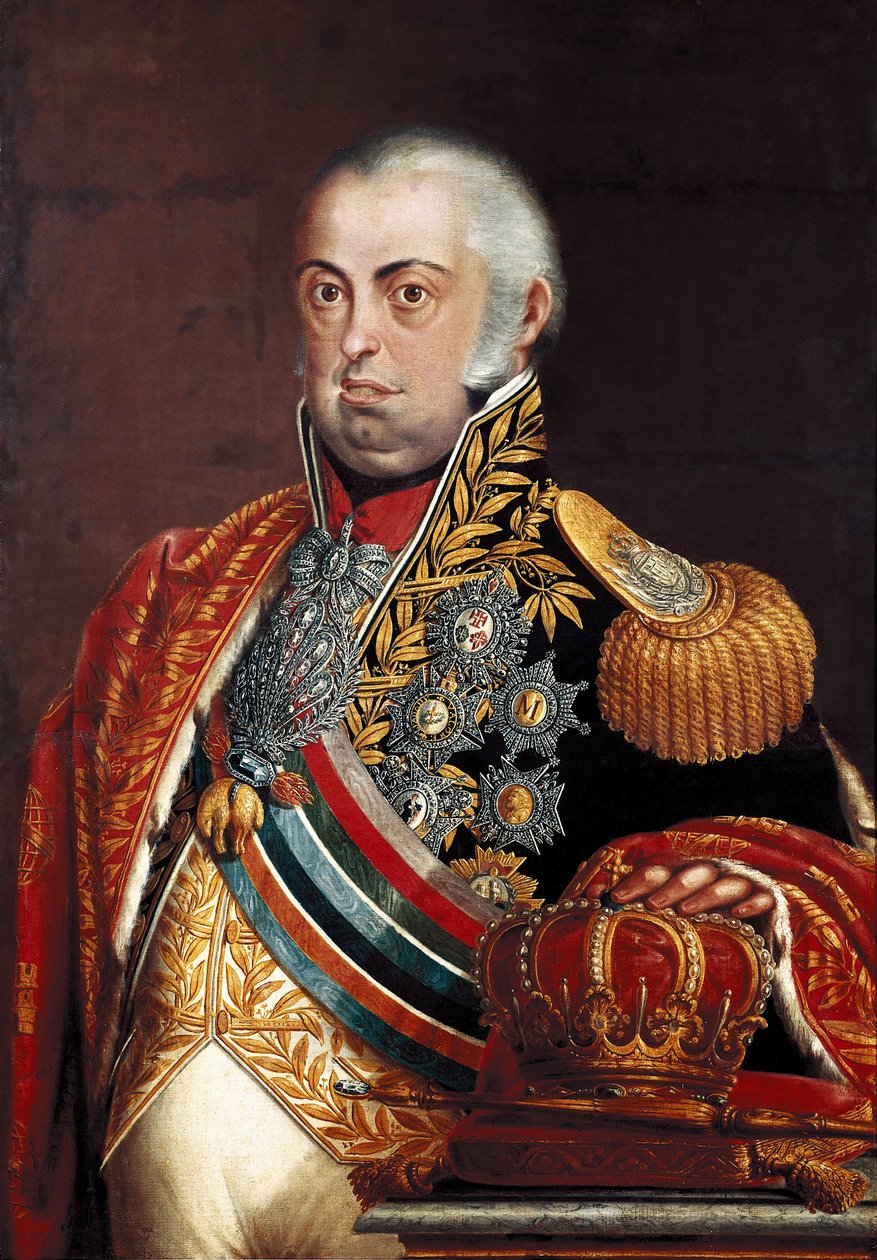 Portrét Joaa VI. Portugalského, Jana VI. zvaného Klement (1767-1826) od José Leandro de Carvalho