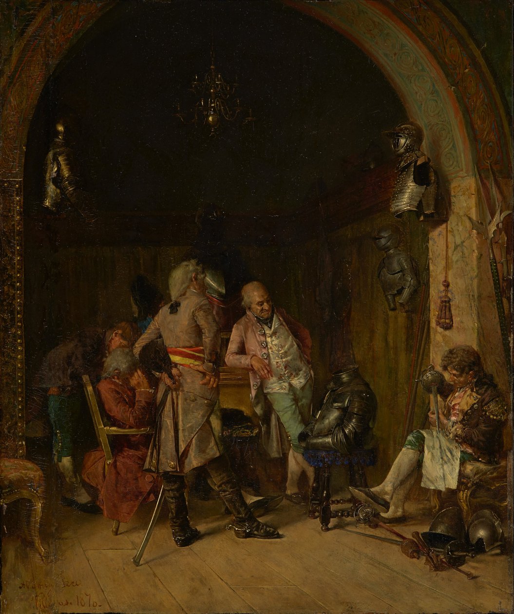 Zkoumání starožitných zbraní, 1870. od José Villegas Cordero