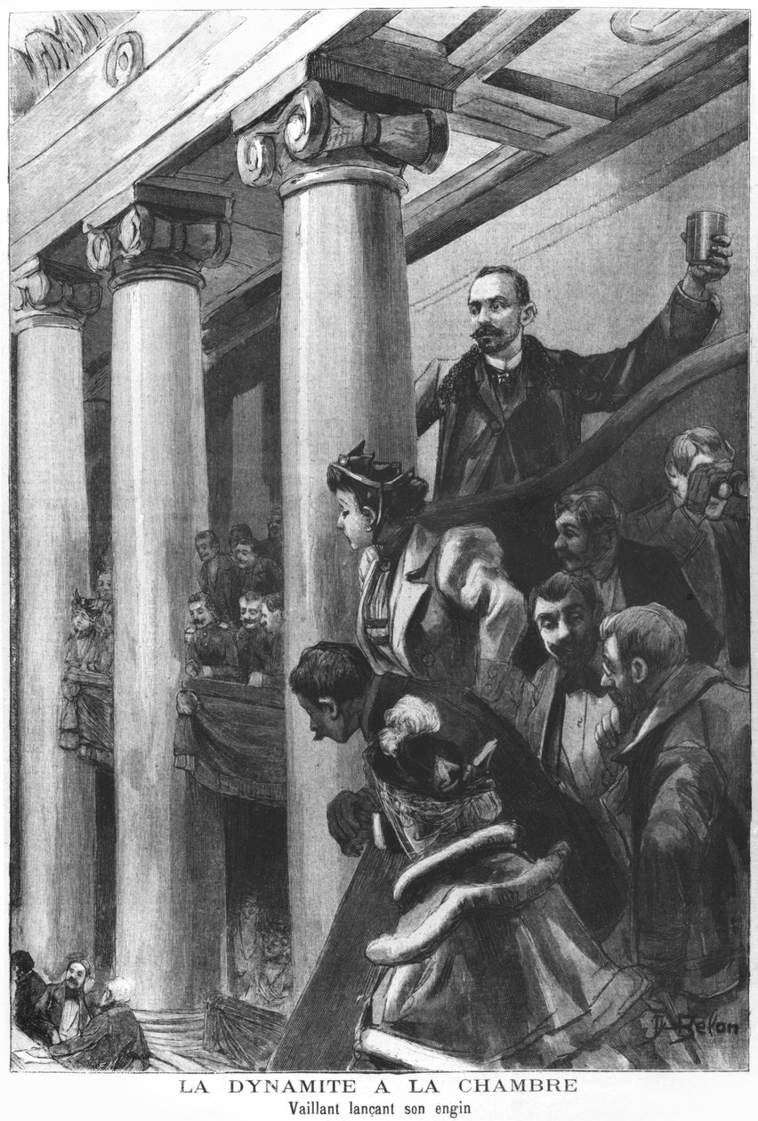 Výbuch dynamitu v Poslanecké sněmovně v Paříži, prosinec 1893 od Jose Belon