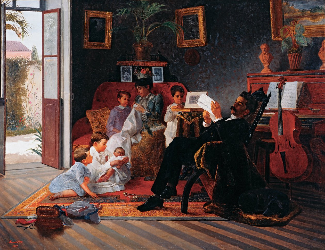 Scéna rodiny Adolfo Pintos od Jose Ferraz Almeida de Junior