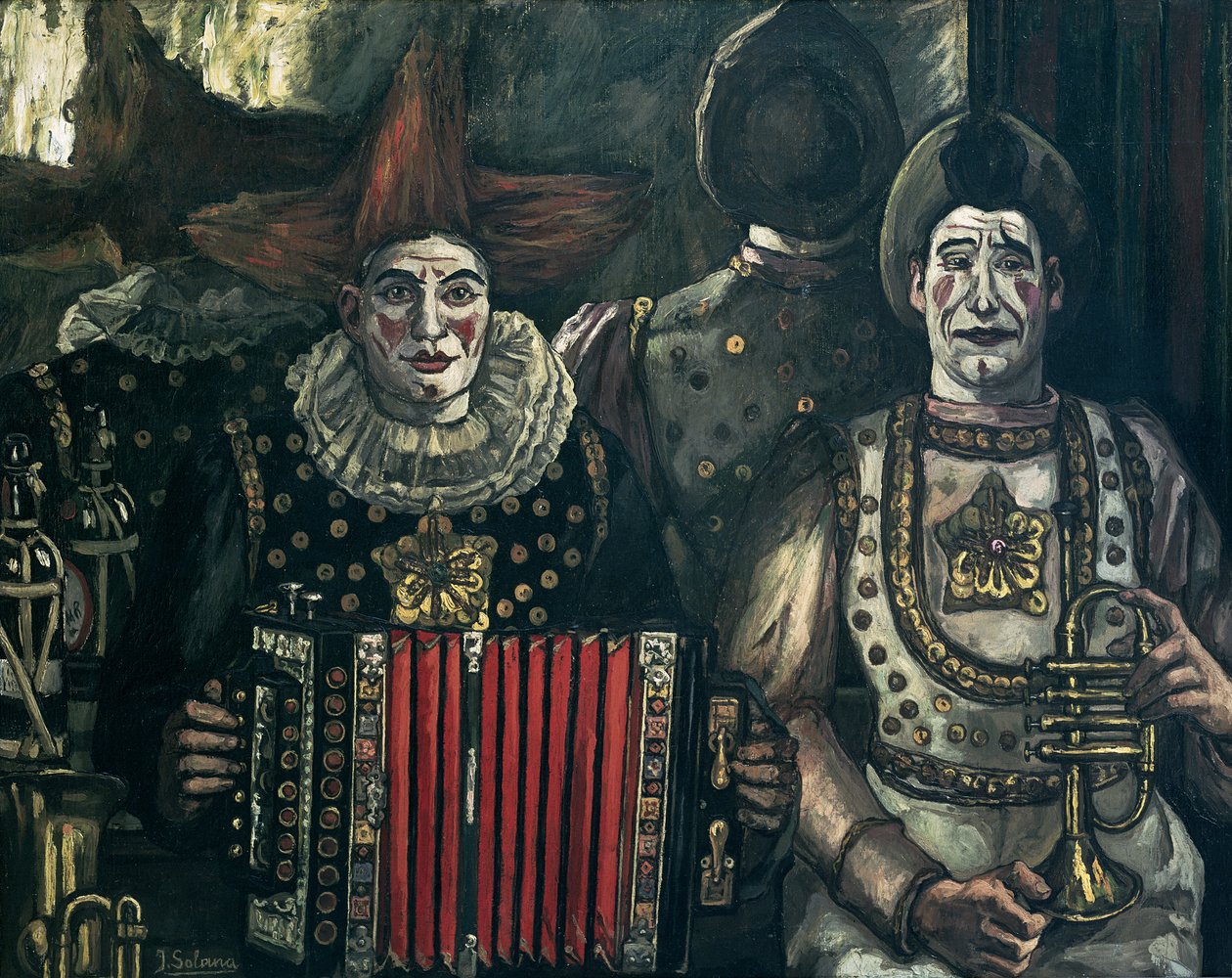 Klauni, 1920 od Jose Gutierrez Solana