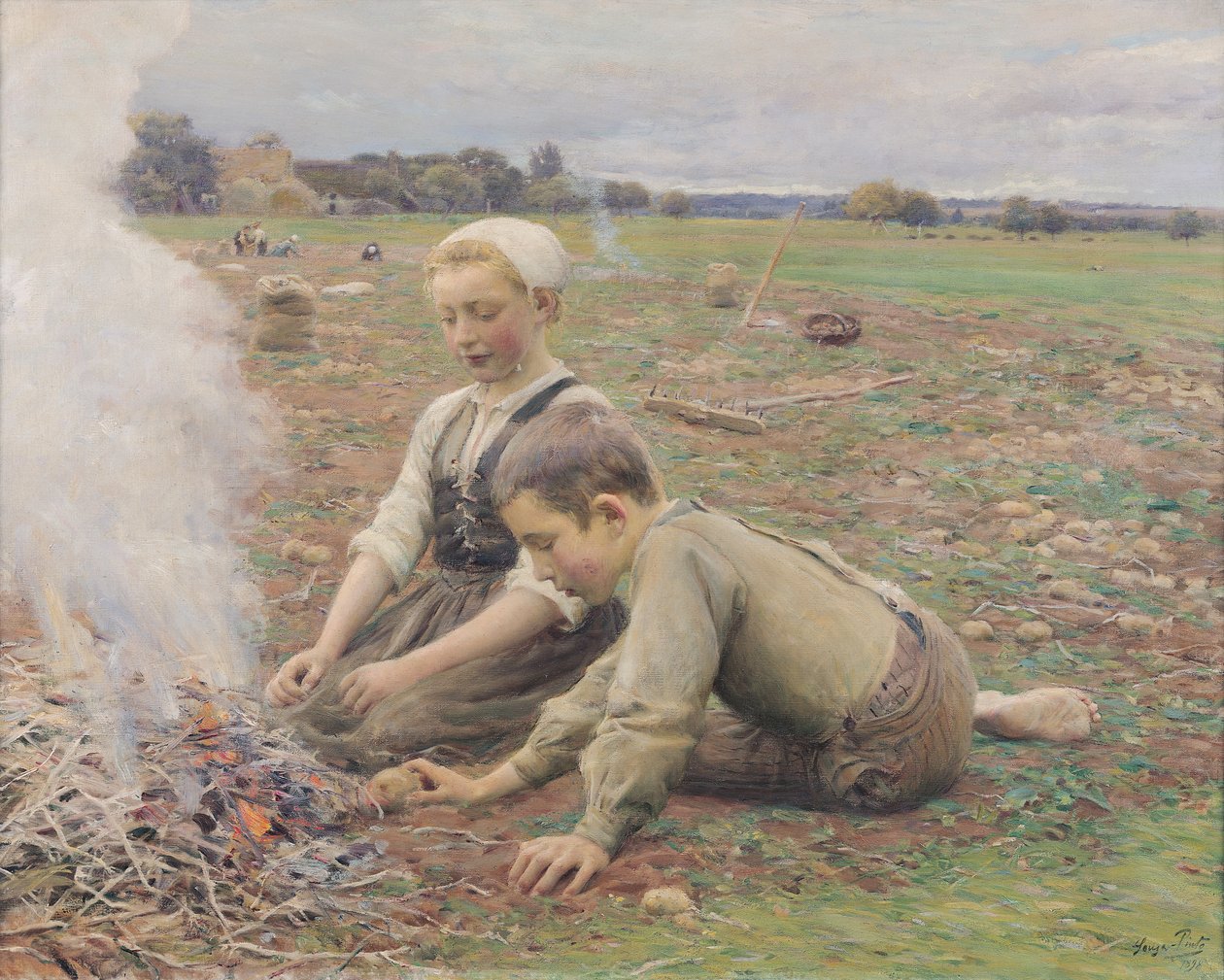 Sběrači brambor, 1898 od Jose Julio de Souza Pinto