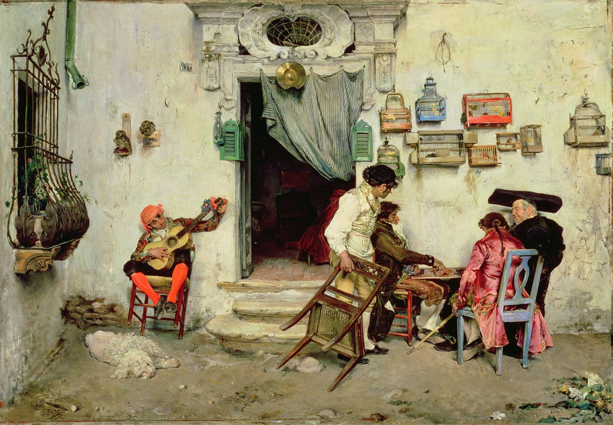 Figarova prodejna, 1875 od Jose Jimenes Aranda