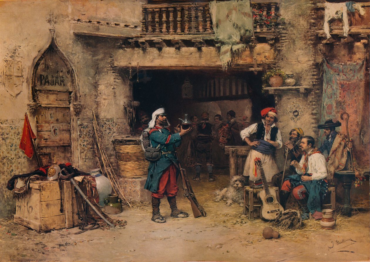 Ve strážnici, c1904, 1938 od Jose Benlliure y Gil