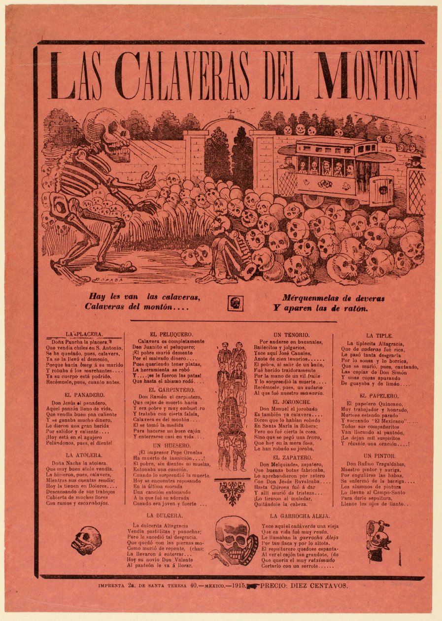 Calavera der Massen od José Guadalupe Posada