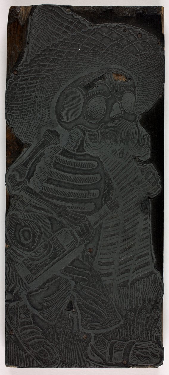 Tiskový štoček pro Calaveru mas, č. 2 od José Guadalupe Posada