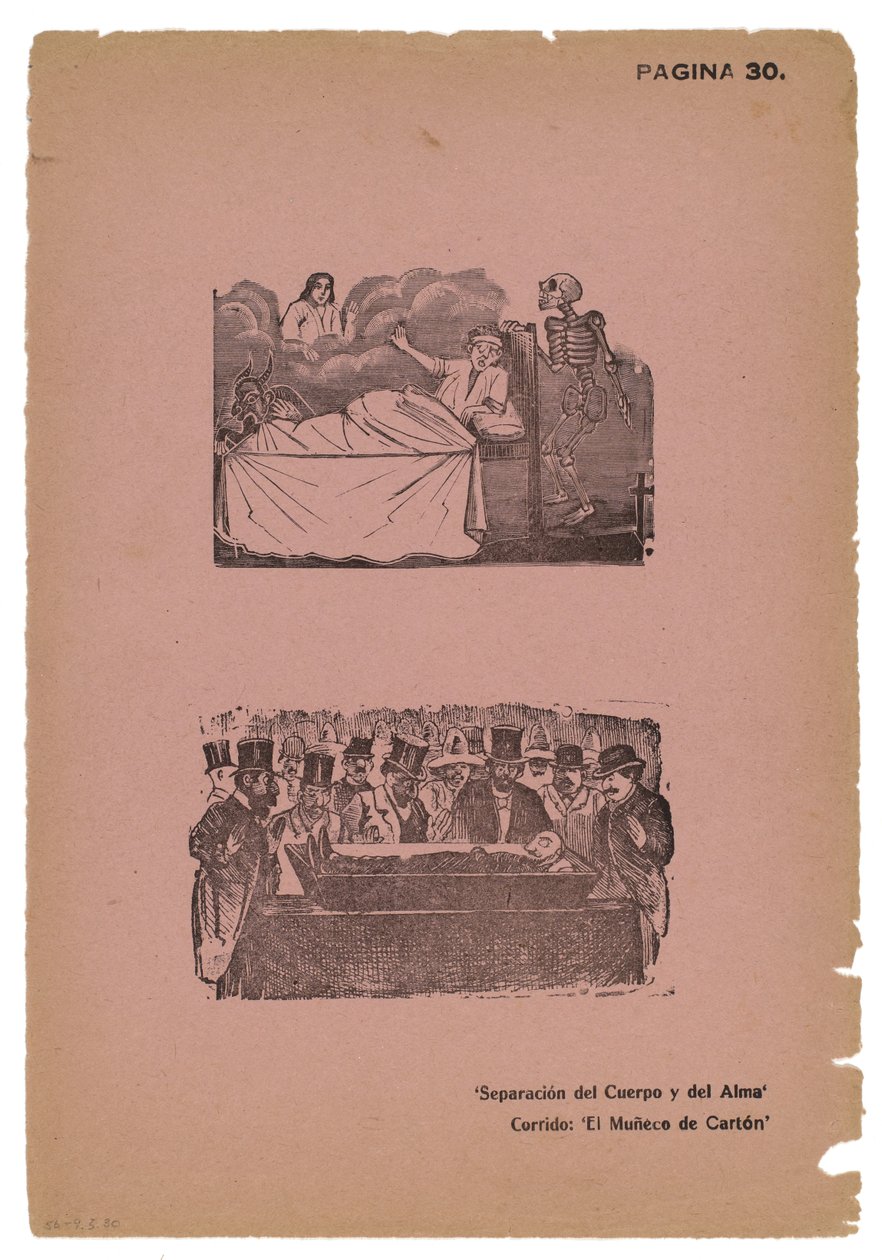 Oddělení těla a duše (rytina) od José Guadalupe Posada