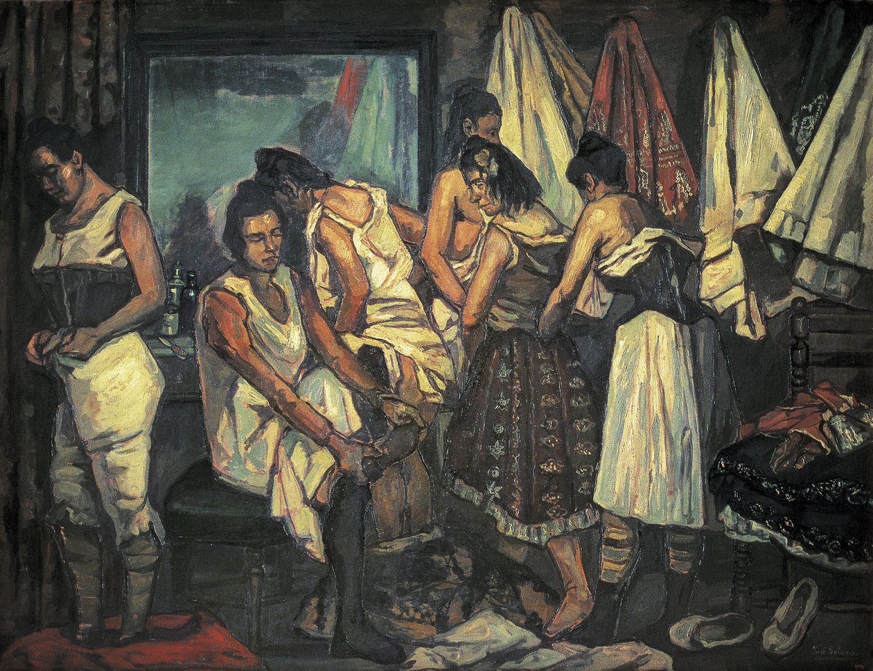 Gutierrez Solana, Jose (1886-1945). Sborové dívky. 1925 (olej na plátně) od Jose Gutierrez Solana