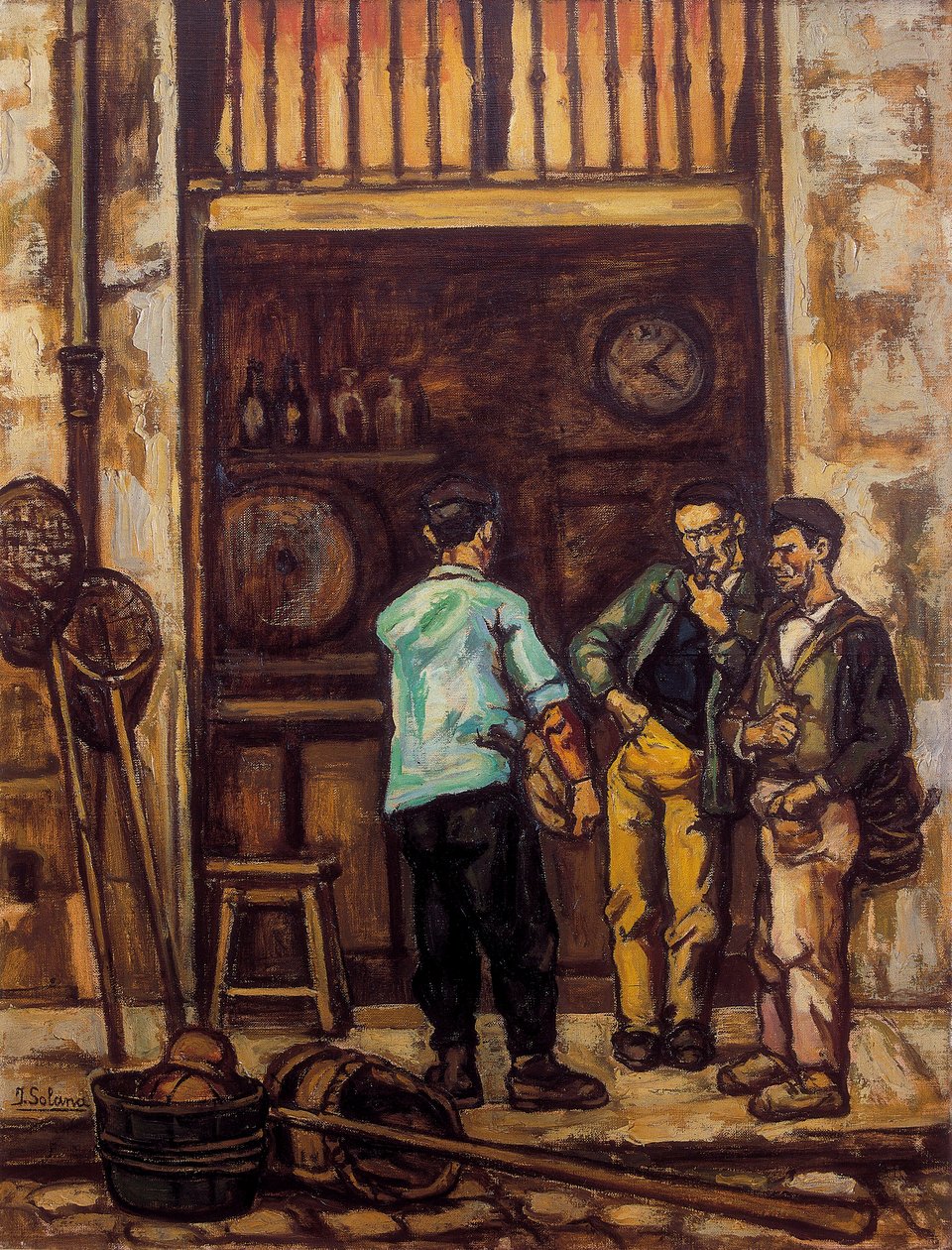 Krčma Santander (Španělsko) 1944-1945 (olej na plátně) od Jose Gutierrez Solana