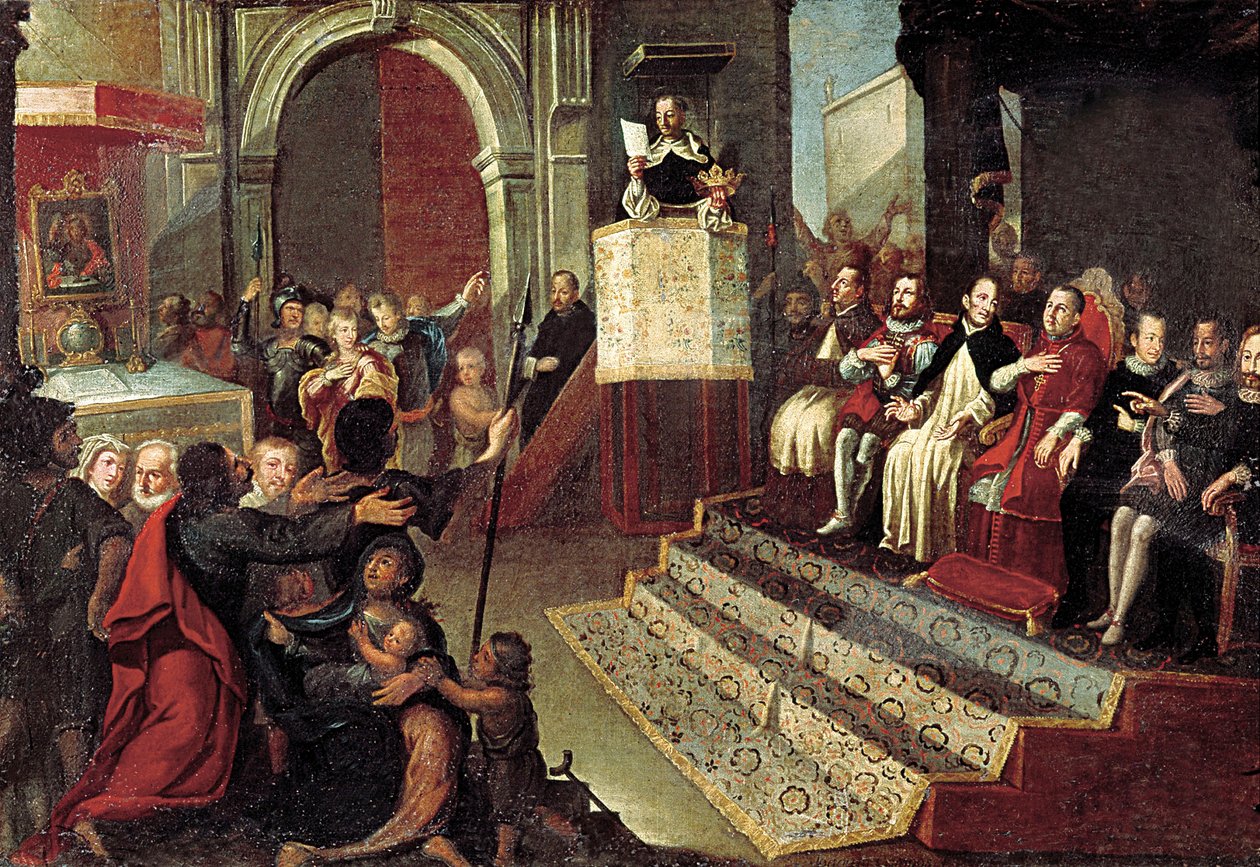 Svatý Vincent Ferrer během kompromisu v Caspe v roce 1412 od Jose Ingles