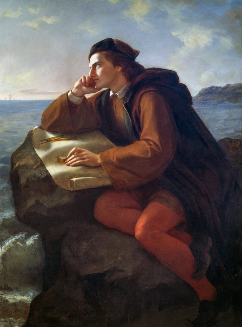Inspirace Kryštofem Kolumbem od José María Obregón