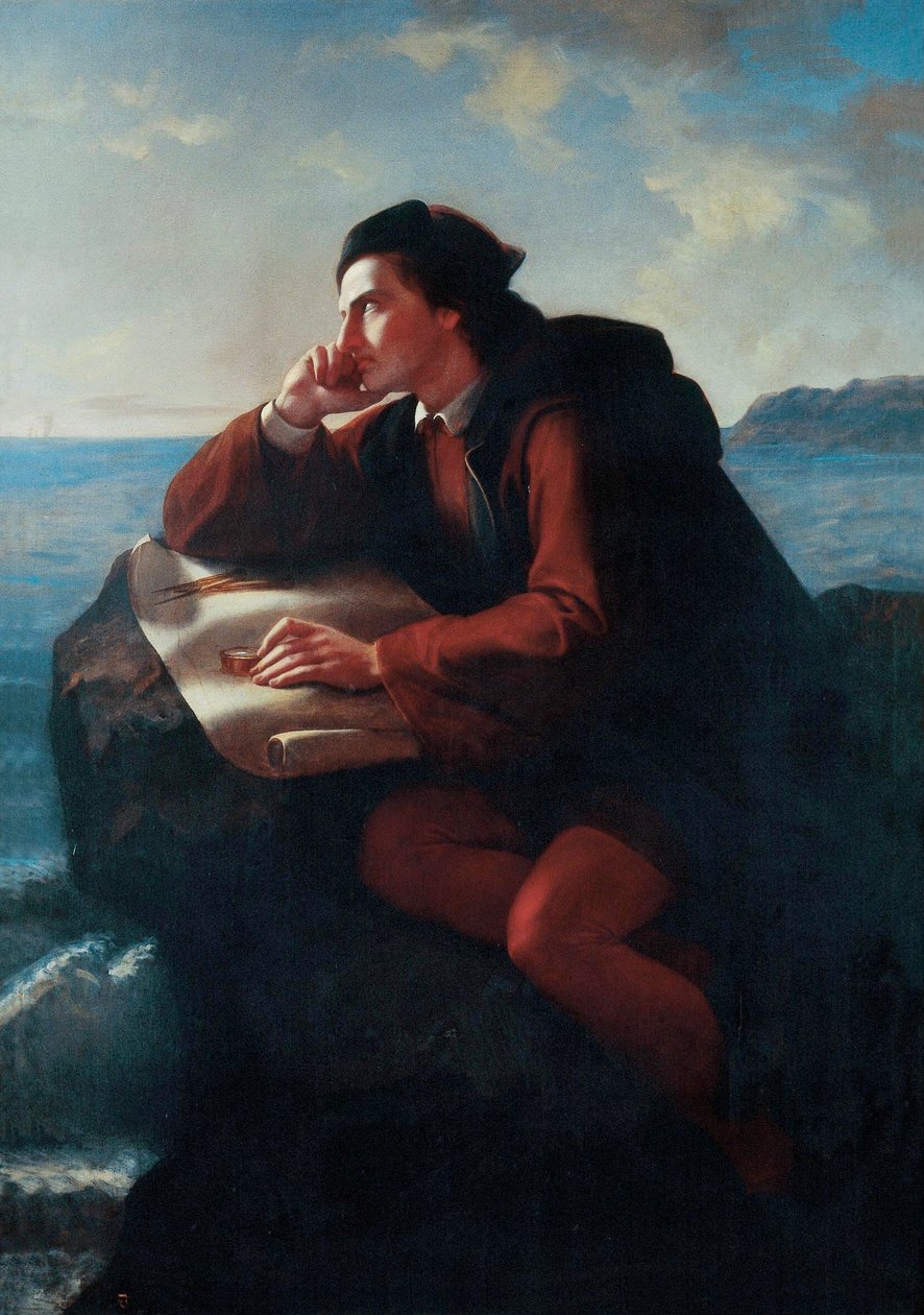 Španělsky: Inspiración de Cristóbal Colón Inspirace Kryštofem Kolumbem od José María Obregón
