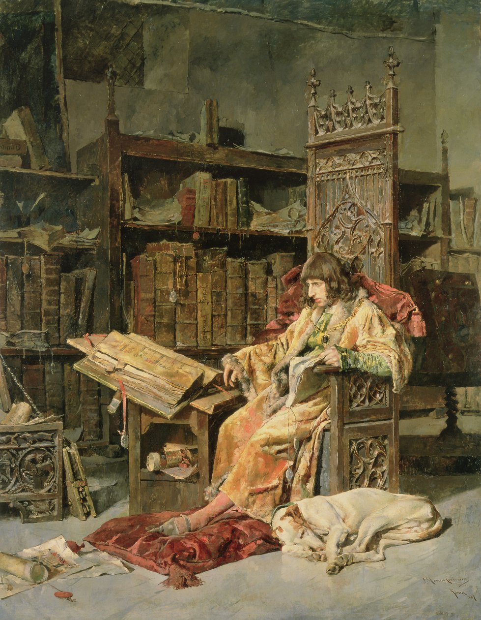 Don Carlos z Vianadu (1421-61) 1881 od Jose Moreno Carbonero