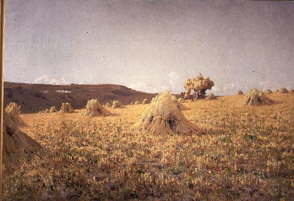 Sklizeň poblíž Amberley, Sussex od Jose Weiss