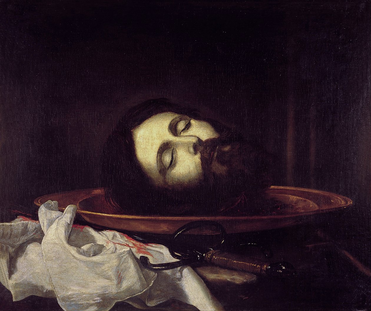 Hlava svatého Jana Křtitele od Jose de Ribera