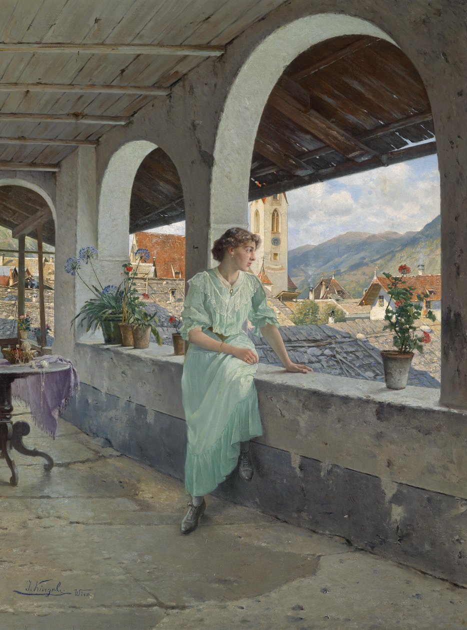 Pohled přes střechy od Josef Kinzel