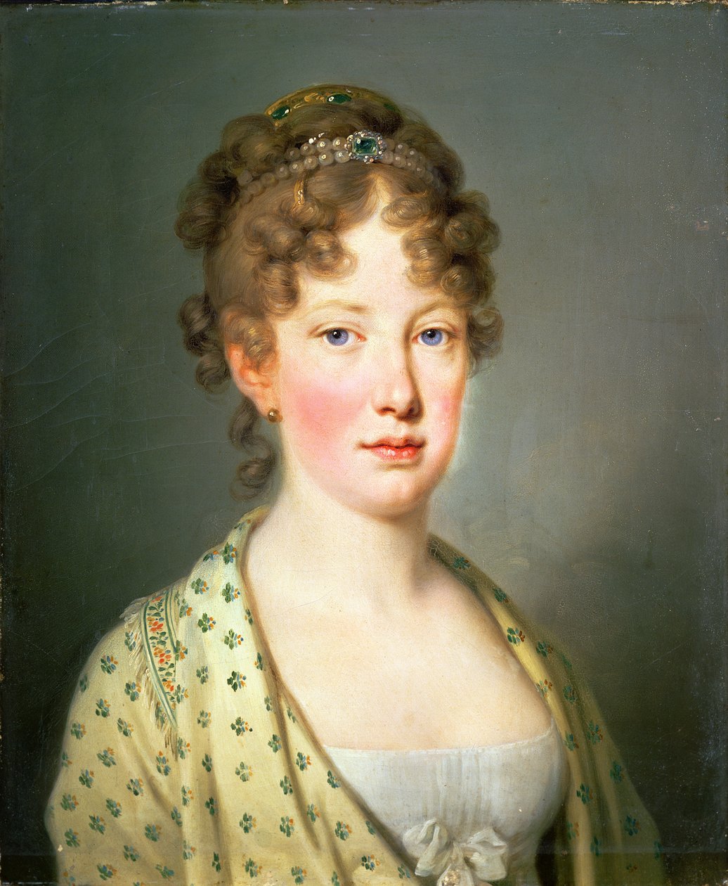 Arcivévodkyně Leopoldina Rakouská, první manželka portugalského císaře Dom Pedra IV (I Brazílie) od Josef Kreutzinger