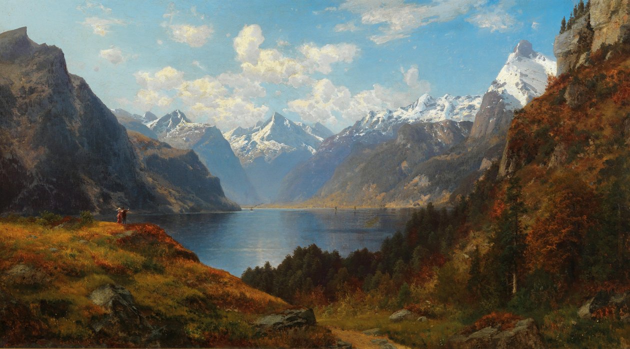 Urnersee vidět z Rüthli od Josef Schoyerer
